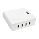 4-Port USB Charging Station, 5V 6A/30W USB Charger Output, UK Version