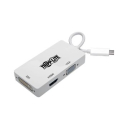 USB Type-C (USB-C) to HDMI/DVI/VGA All-in-One Converter Adapter, Thunderbolt 3 Compatible, Ultra HD 4K 30Hz