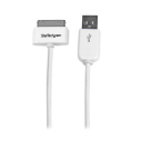 StarTech.com USB2ADC1MUL mobile phone cable White 39.4" USB A Apple 30-pin