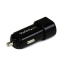 Dual-port USB car charger - 17W/3.4A - black