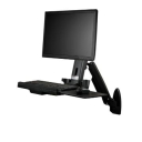 StarTech.com Wall-Mounted Sit-Stand Desk - Single Monitor