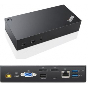 Lenovo 03X7194 notebook dock/port replicator Wired USB 3.2 Gen 1 (3.1 Gen 1) Type-C Black