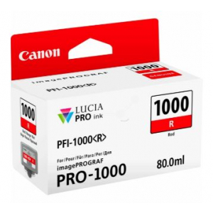 Canon 0554C001 (PFI-1000 R) Ink cartridge red, 3.17K pages, 80ml