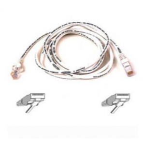 Cable patch CAT5 RJ45 snagless 0.5mWhite