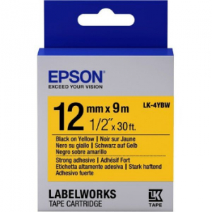 Epson C53S654014 LK-4YBW Strong Adhesive Label Cartridge