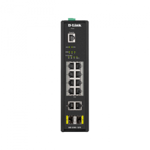 D-Link 12-Port Gigabit Smart Managed Industrial PoE Switch-240W PoE
