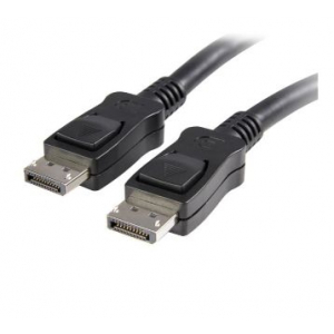 25 ft DisplayPort Cable with Latches - M/M