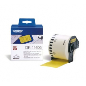 Brother DK44605 Continuous Removable Yellow Paper Tape