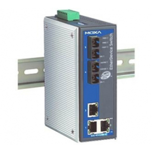 Moxa Entry-Level Managed Industrial Ethernet Switch, 3 x 10/100Base-TX, RJ45, 2 x 100Base-FX, Multimode, SC, Class 1, Div. II Rated, 0 to +60 deg. C.