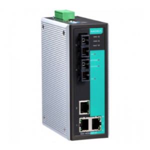 Moxa Entry-Level Managed Industrial Ethernet Switch, 3 x 10/100Base-TX, RJ45, 2 x 100Base-FX, Singlemode, SC, Class 1, Div. II Rated, 0 to +60 deg. C.