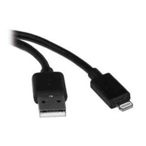USB Sync / Charge Cable with Lightning Connector - Black , 0.91 m