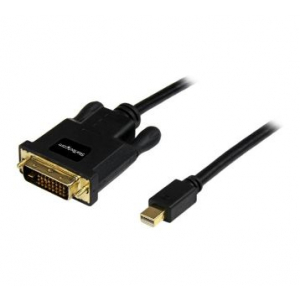 10 ft Mini DisplayPort to DVI Adapter Converter Cable â€“ Mini DP to DVI 1920x1200 - Black