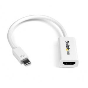 Mini DisplayPort to HDMI 4K Audio / Video Converter â€“ mDP 1.2 to HDMI Active Adapter for Mac Book Pro / Mac Book Air â€“ 4K  30 Hz - White