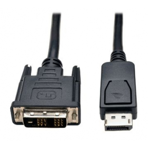DisplayPort to DVI Cable, Displayport with Latches to DVI-D Single Link Adapter (M/M), 1.83 m (6-ft.)