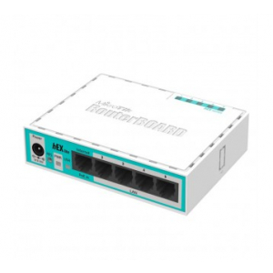 Mikrotik hEX lite hEX lite is a small five port ethernet router in a nice plastic case.