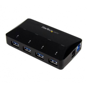 4-Port USB 3.0 Hub plus Dedicated Charging Port - 1 x 2.4A Port