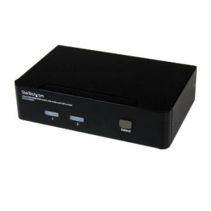 StarTech.com 2 Port USB HDMI KVM Switch with Audio and USB 2.0 Hub