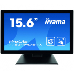 iiyama ProLite T1634MC-B7X touch screen monitor 39.6 cm (15.6") 1920 x 1080 pixels Black Multi-touch Multi-user