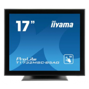 iiyama ProLite T1732MSC-B5AG touch screen monitor 43.2 cm (17") 1280 x 1024 pixels Black Multi-touch