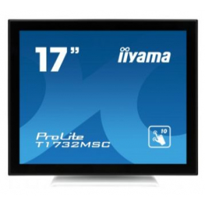 iiyama ProLite T1732MSC-W1X touch screen monitor 43.2 cm (17") 1280 x 1024 pixels Black,White Multi-touch