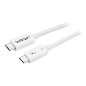 Thunderbolt 3 Cable - 40Gbps - 0.5m - White - Thunderbolt, USB, and DisplayPort Compatible