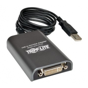 USB 2.0 to DVI/VGA Dual/Multi-Monitor External Video Graphics Card Adapter, 128 MB SDRAM, 1920 x 1080 (1080p)  60hz