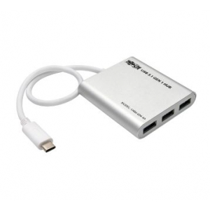 4-Port USB 3.1 Gen 1 Portable Hub - USB Type-C (USB-C) to (x4) USB-A, Aluminum
