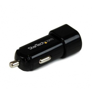 Dual-port USB car charger - 17W/3.4A - black