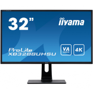 iiyama ProLite XB3288UHSU-B1 LED display 80 cm (31.5") 3840 x 2160 pixels 4K Ultra HD Flat Black